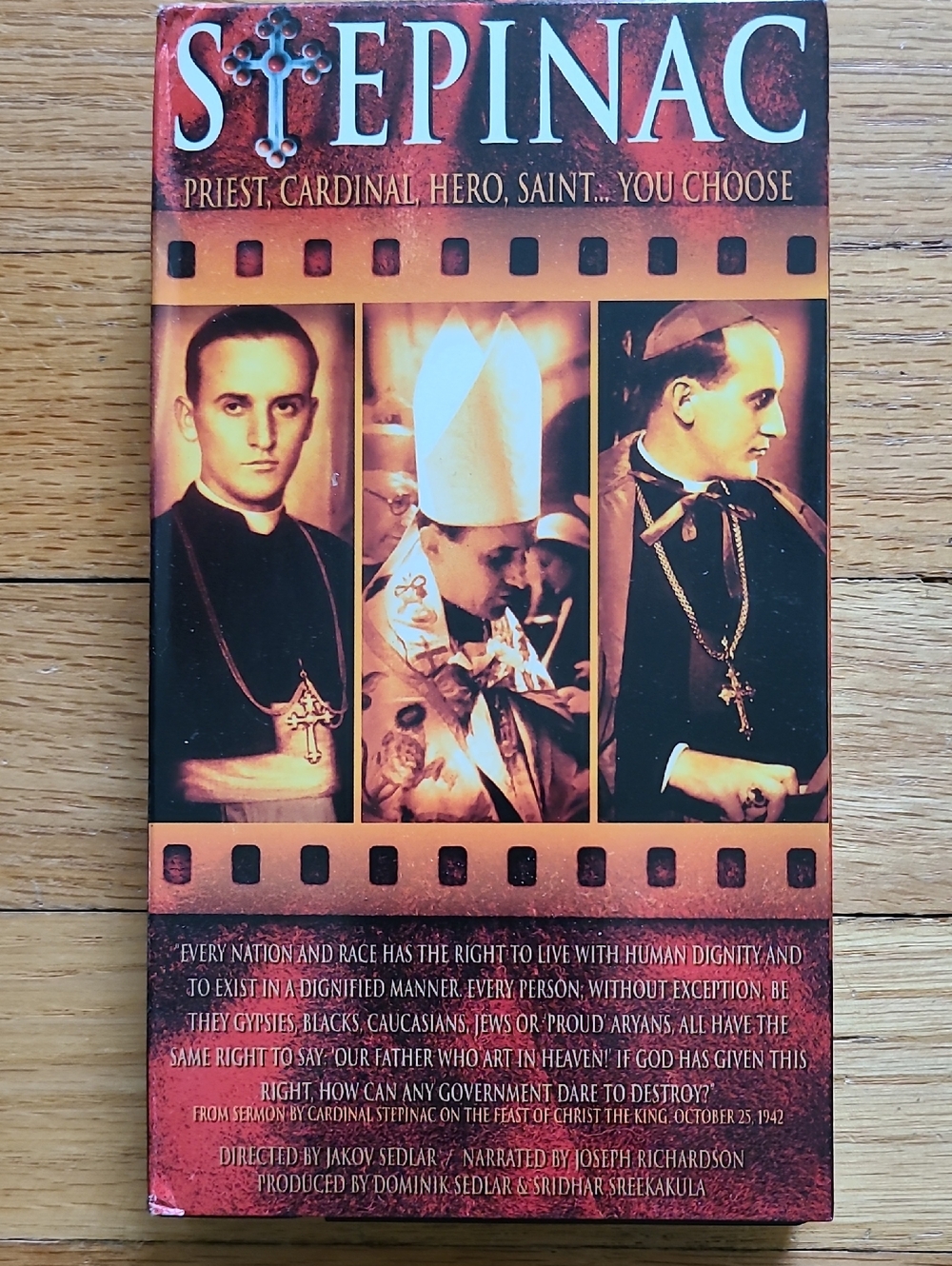Stepinac Priest, Cardinal, Hero, Saint Documentary VHS Movie Tape